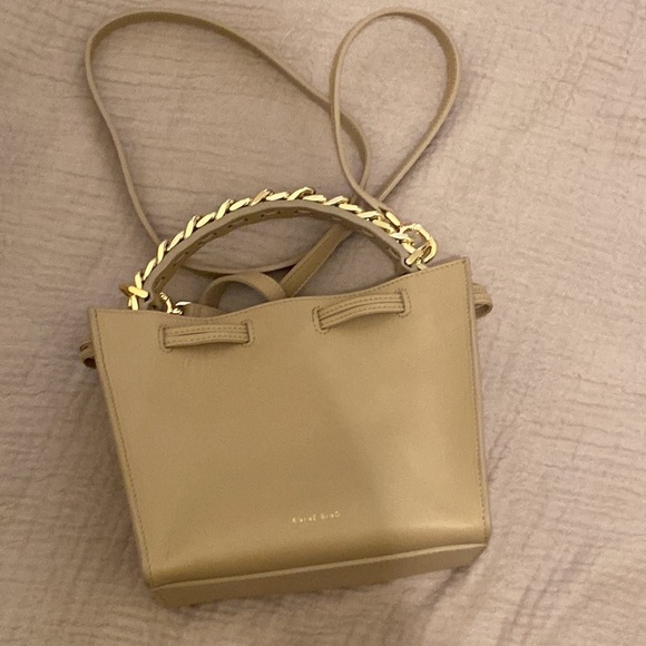 Anine Bing leather Ursula beige bag . Worn once . - Picture 5 of 8